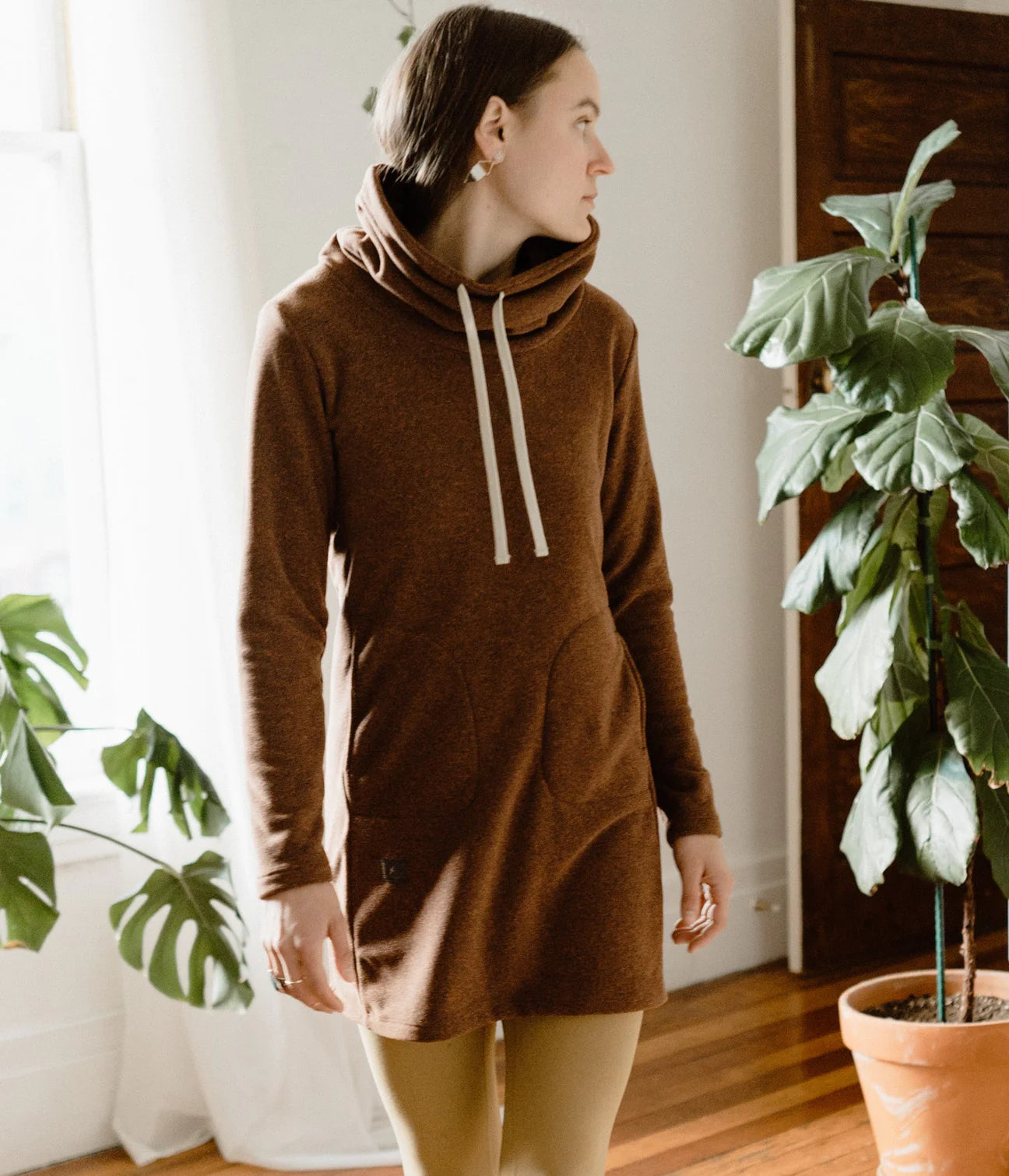 Velma Fleece Dress MOCHA