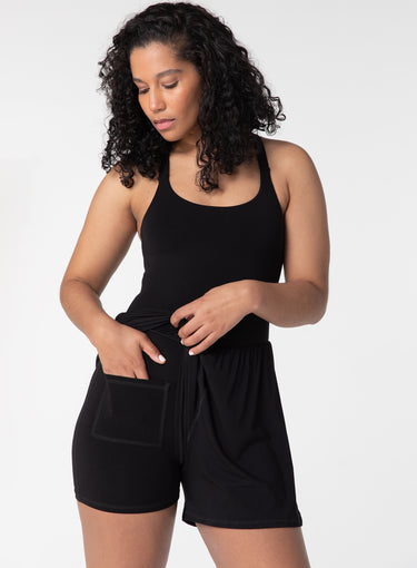 Imbodhi Lila Romper BLACK