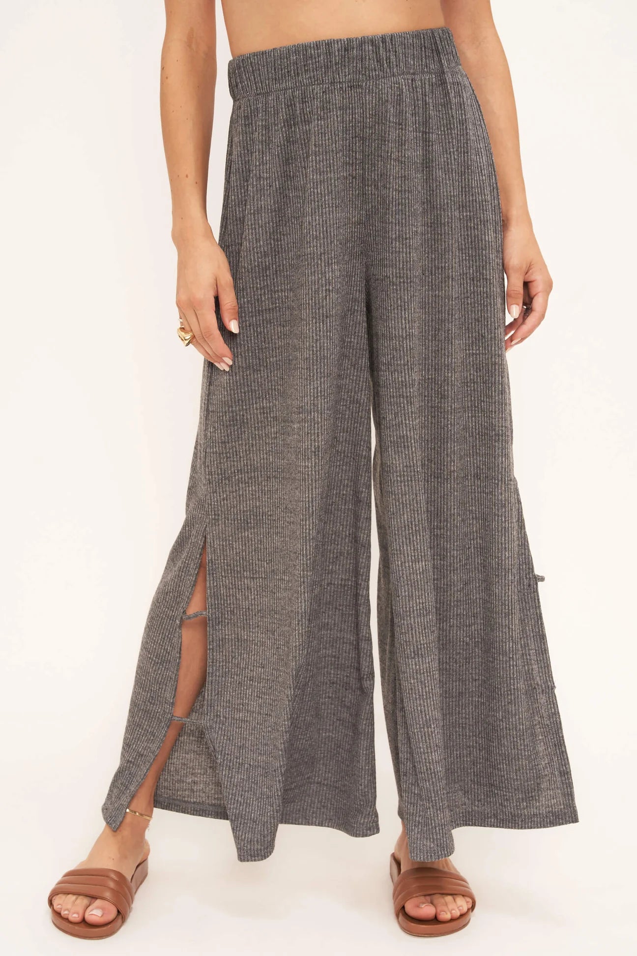 Summer Daydream Ribbed Wideleg Pants
