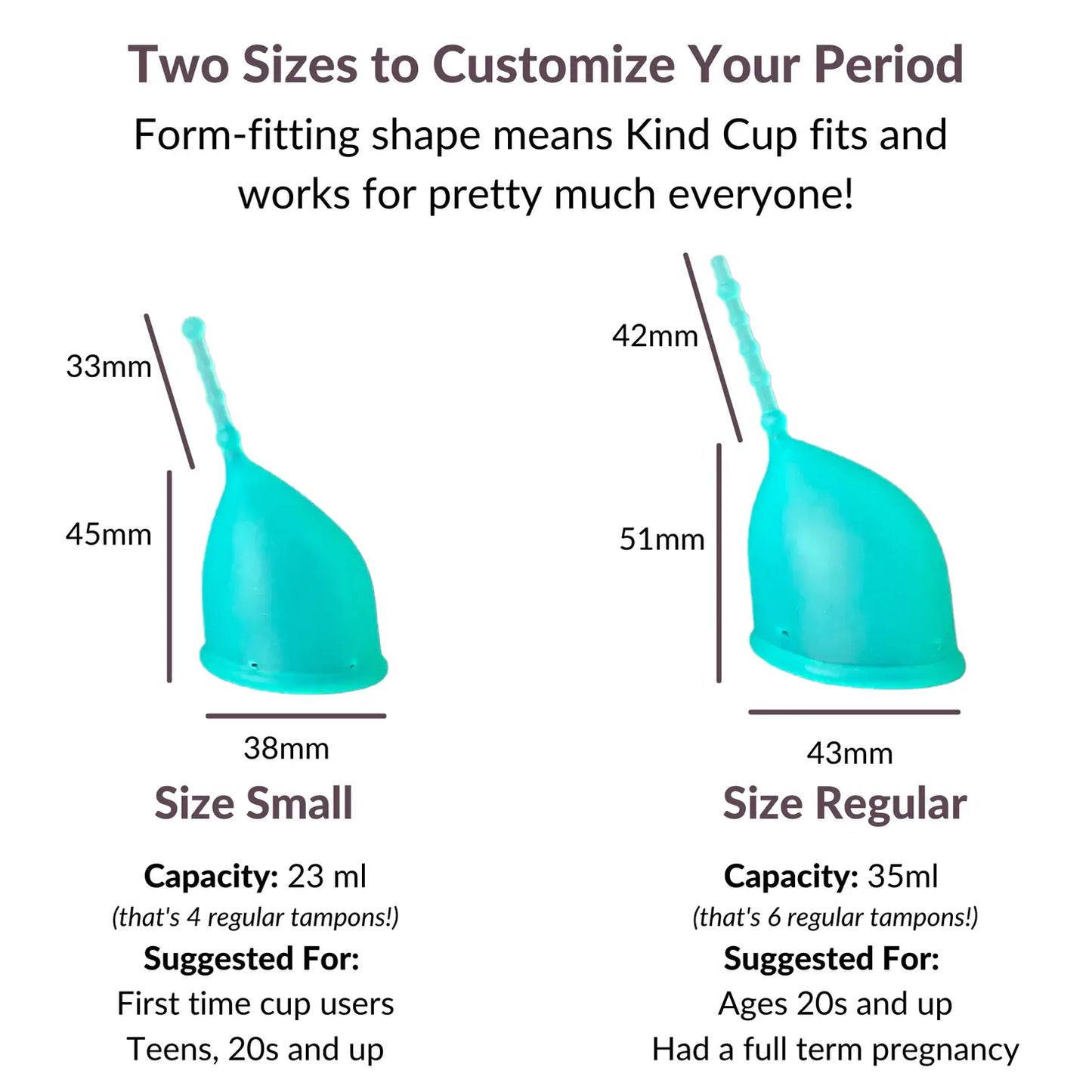 Kind Silicone Menstrual Cup