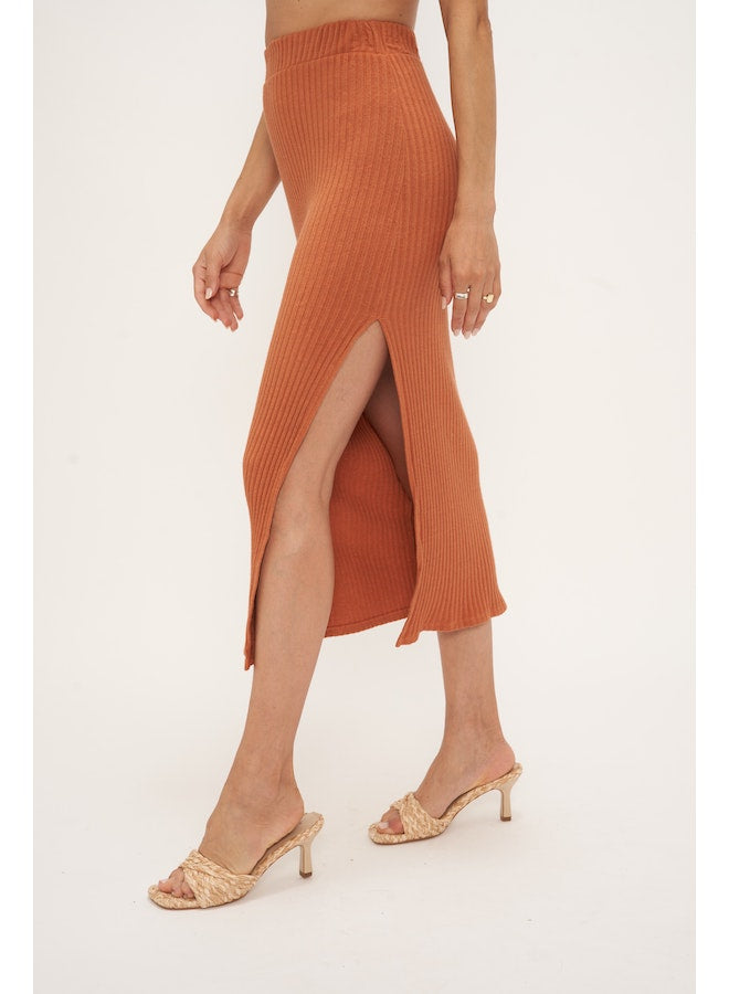 Before Sunset Sweater Ribbed Skirt
