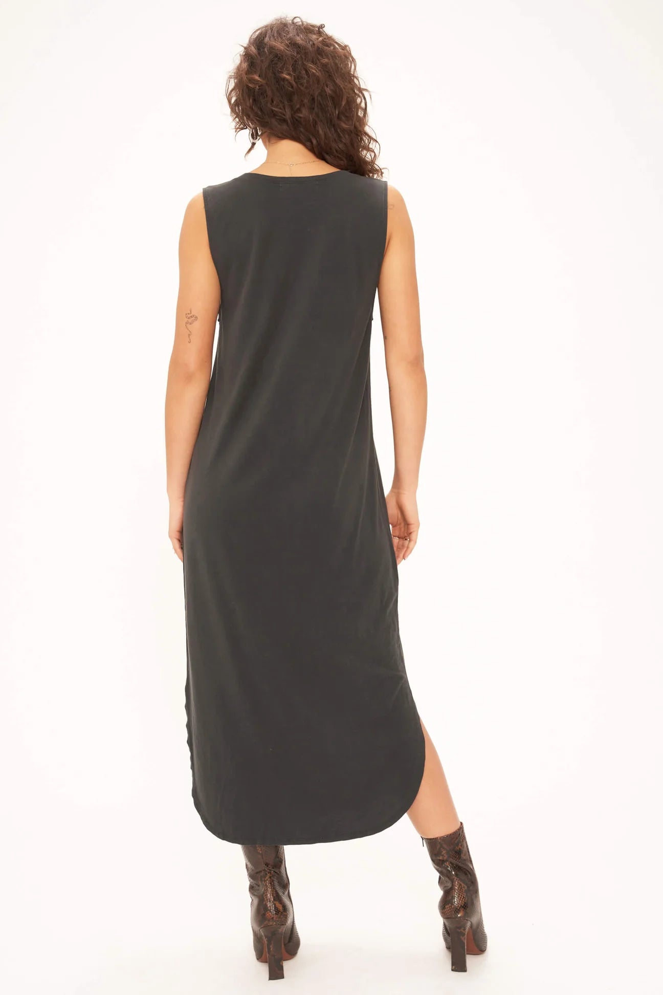 Tiger Gold Foil Tank Dress