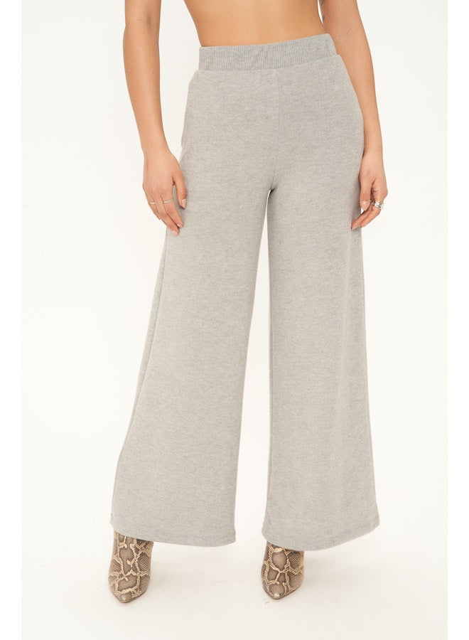 Paradise Cozy Wideleg Pants GREY