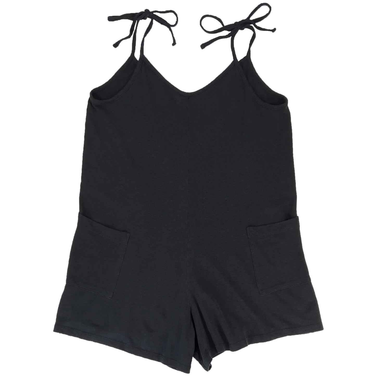 Jungmaven Hemp and Organic Cotton Sespe Romper BLACK
