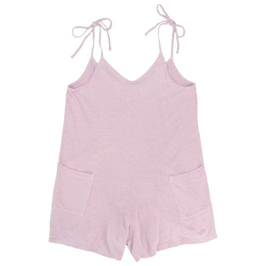 Jungmaven Hemp and Organic Cotton Sespe Romper ROSE QUARTZ