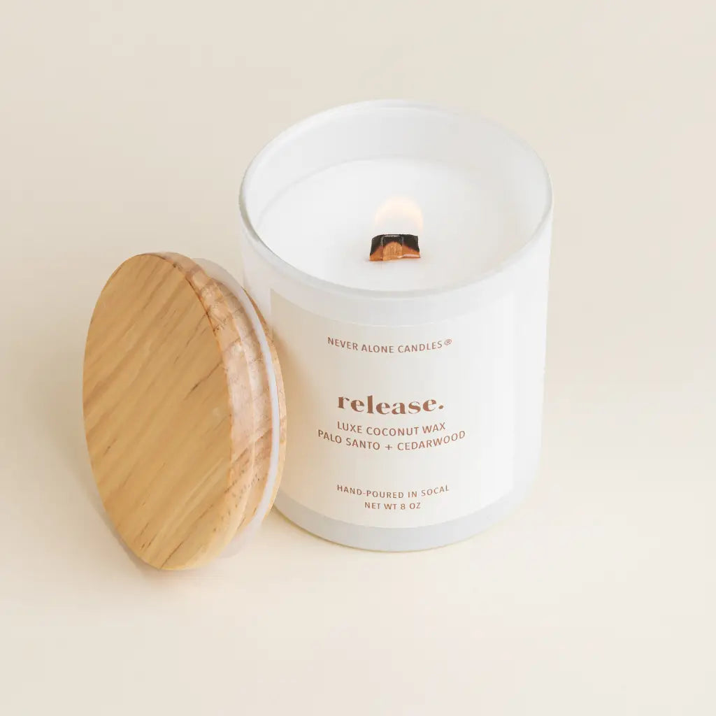 RELEASE Palo Santo & Cedarwood Coconut Wax Candle