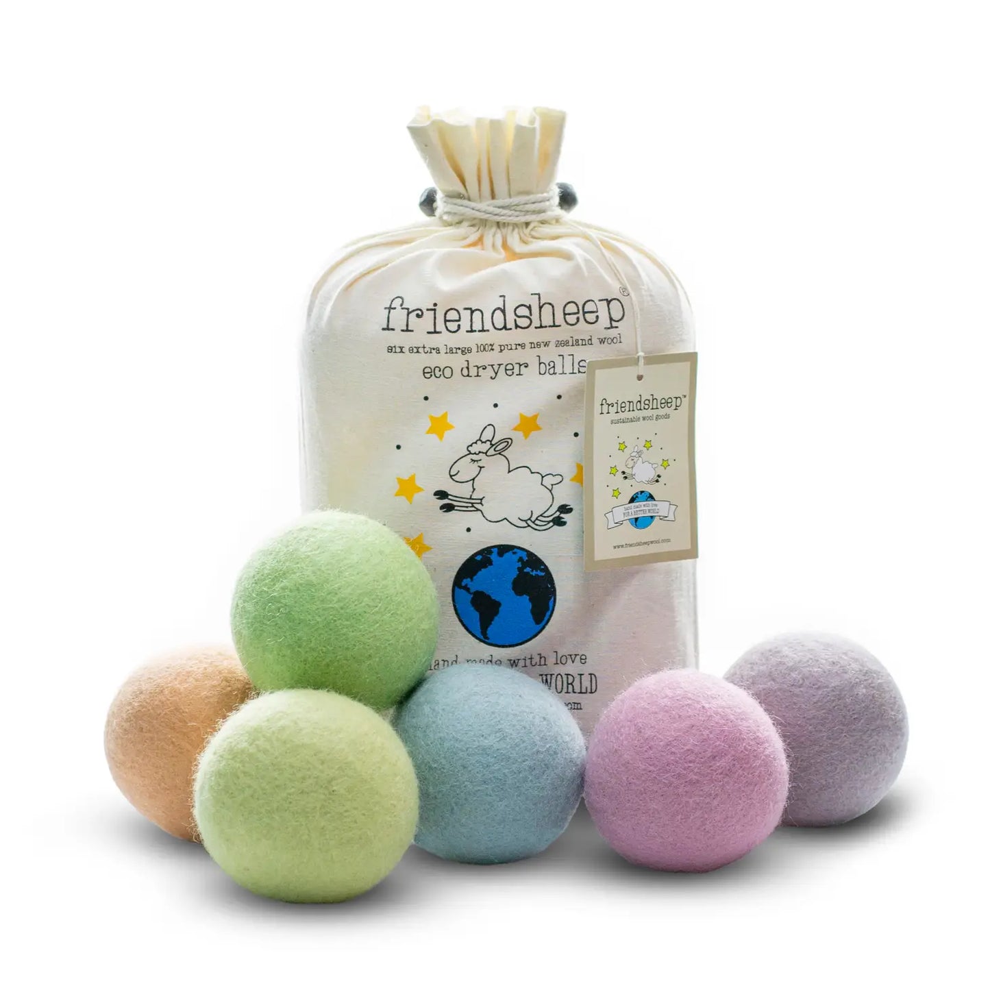 Eco Wool Dryer Balls Set of 6