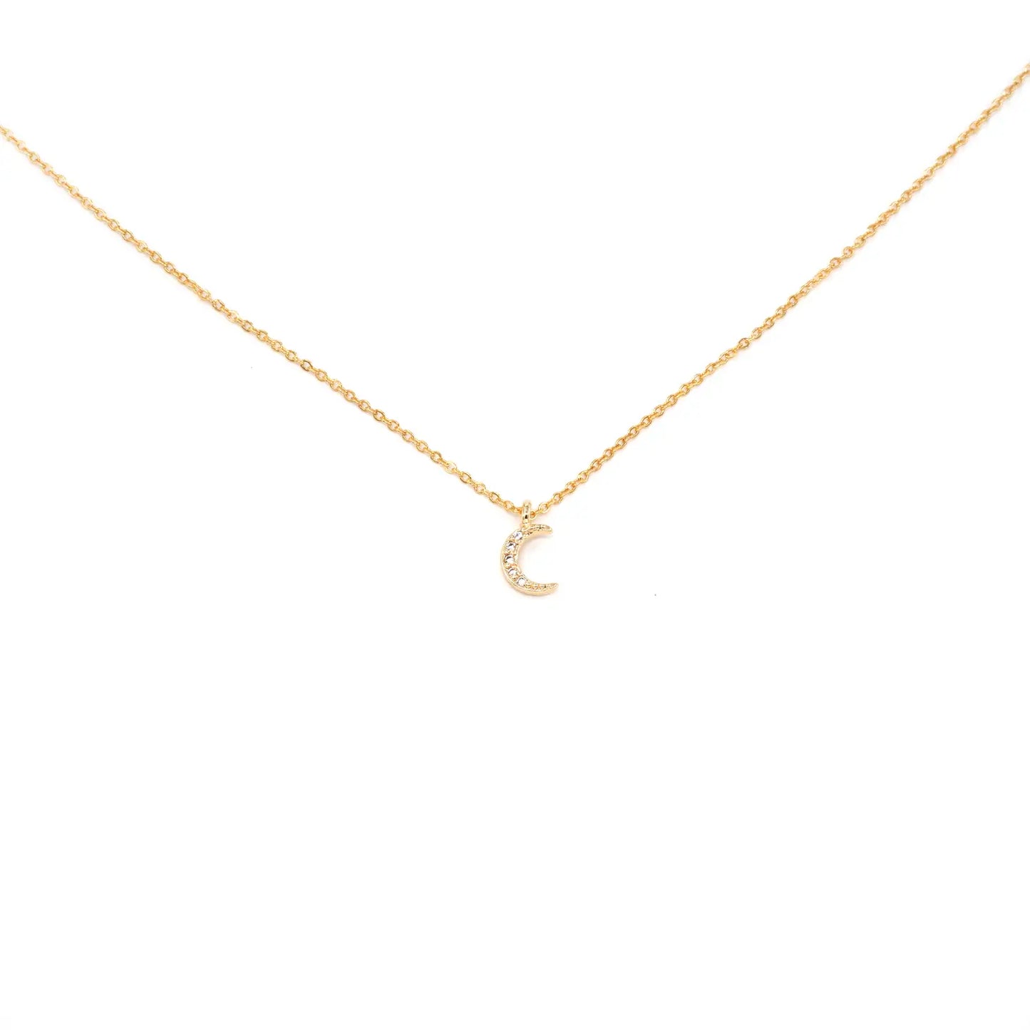 CZ Moon Necklace