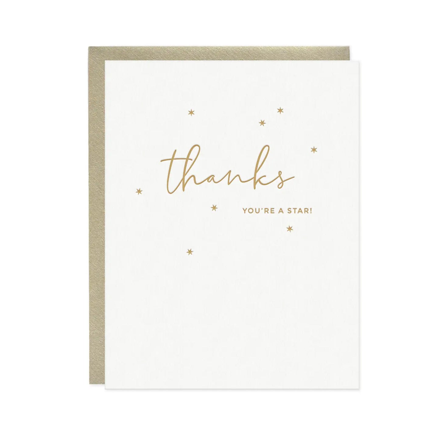 Thanks, You’re A Star Letterpress Card