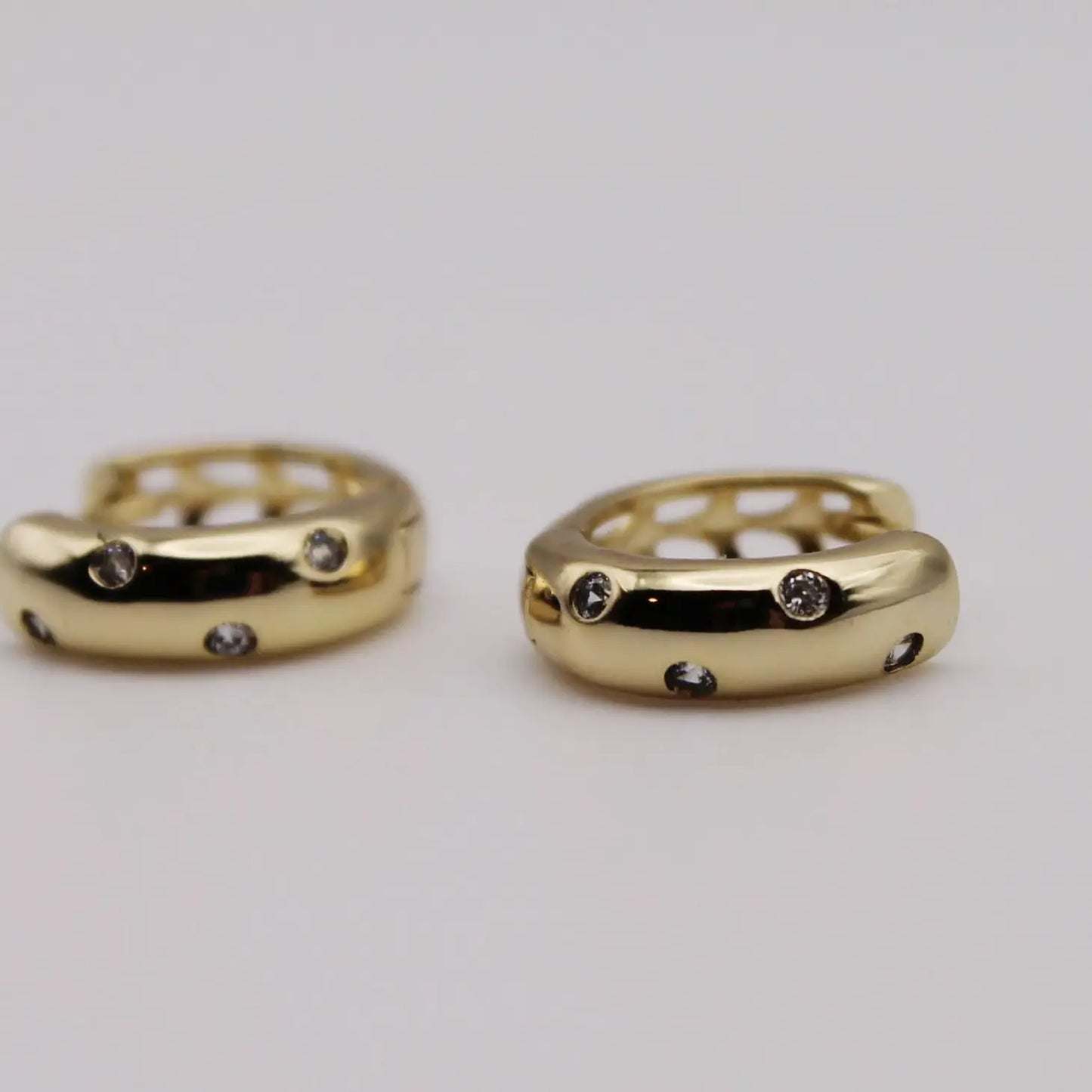 Starry Night Hoop Huggie Earrings