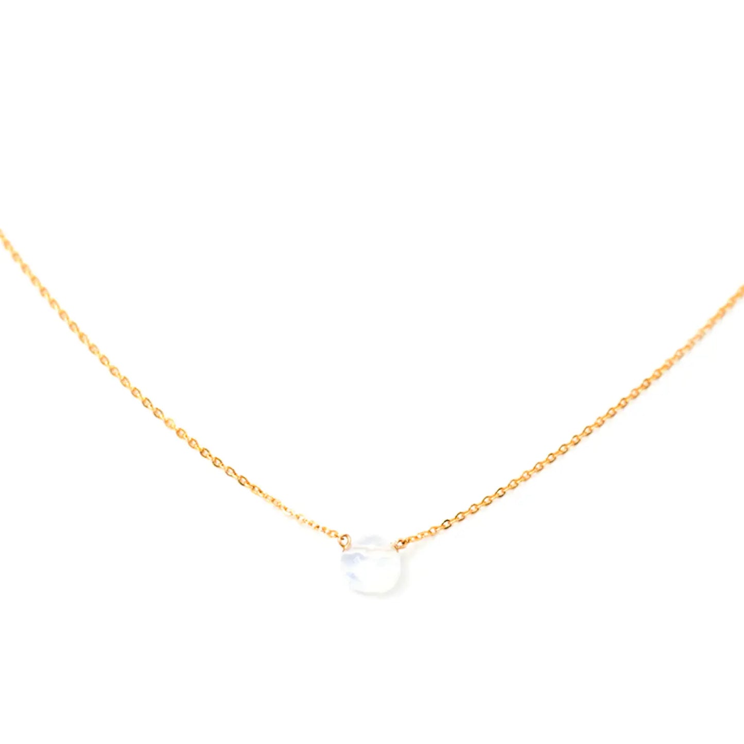 Faceted Teardrop Opalite Necklace