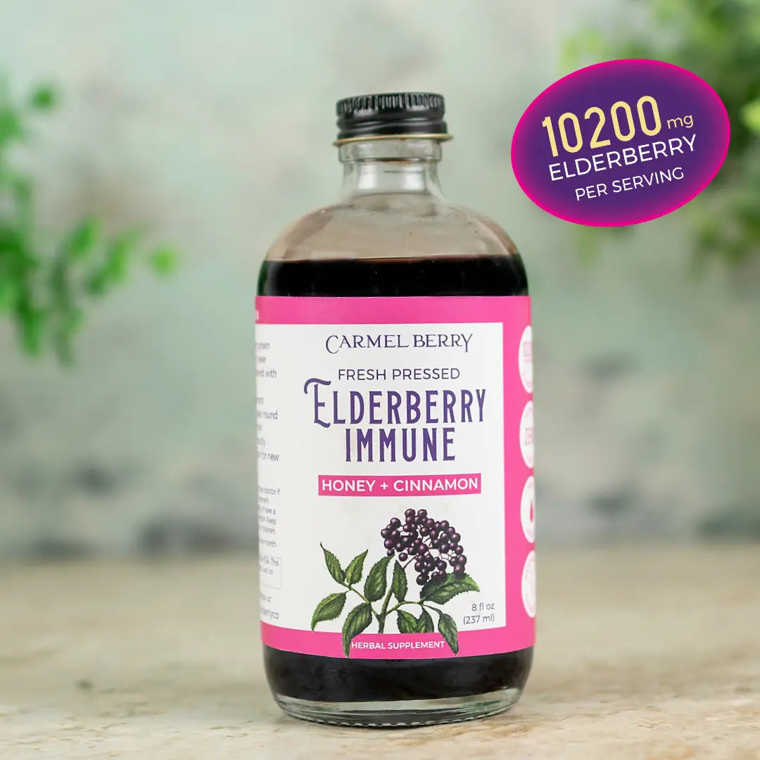 IMMUNE Elderberry Syrup 8oz (Honey Cinnamon, Honey Lemon)