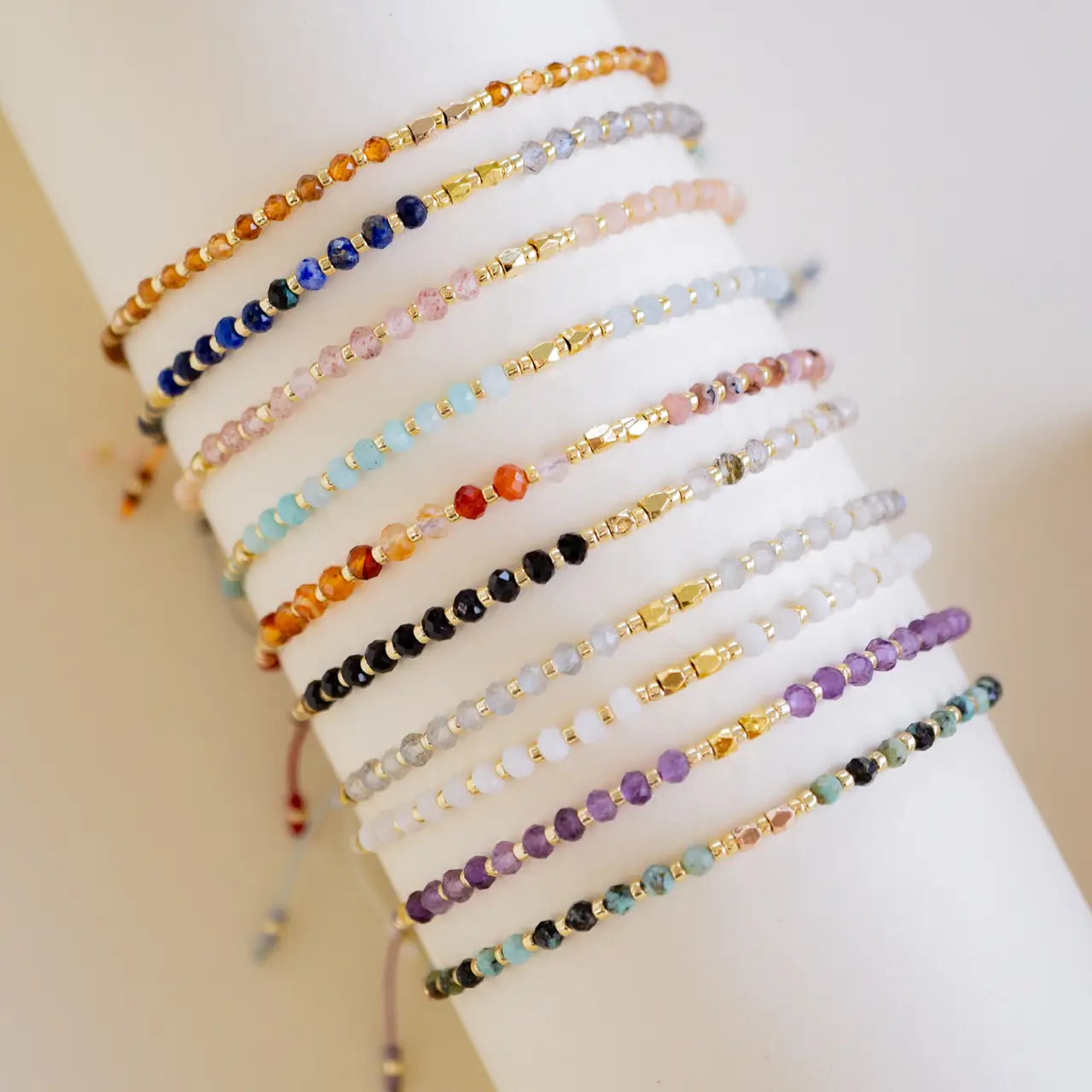 Beaded Gemstone Bracelet (11 options)