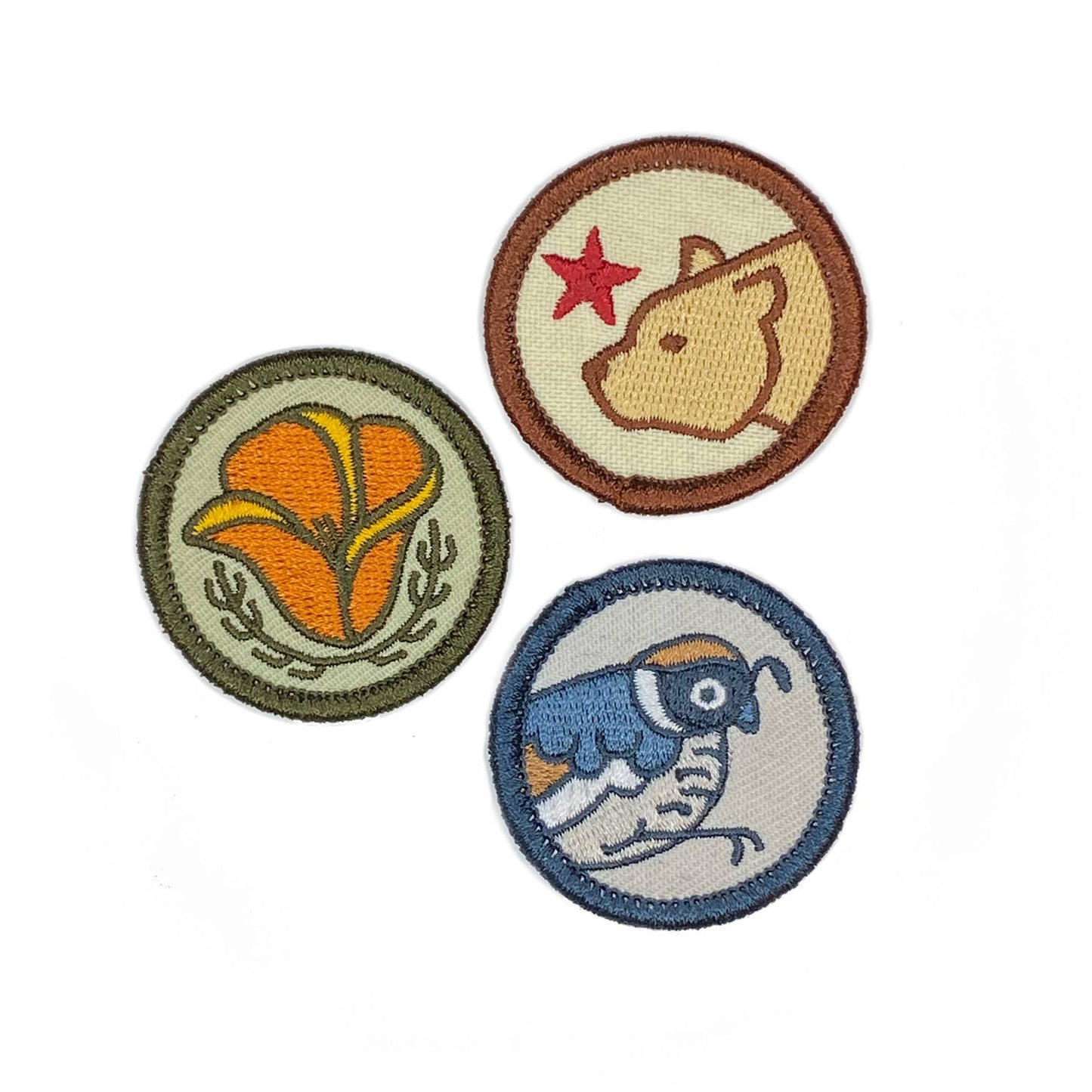 California Merit Badge Patch Set