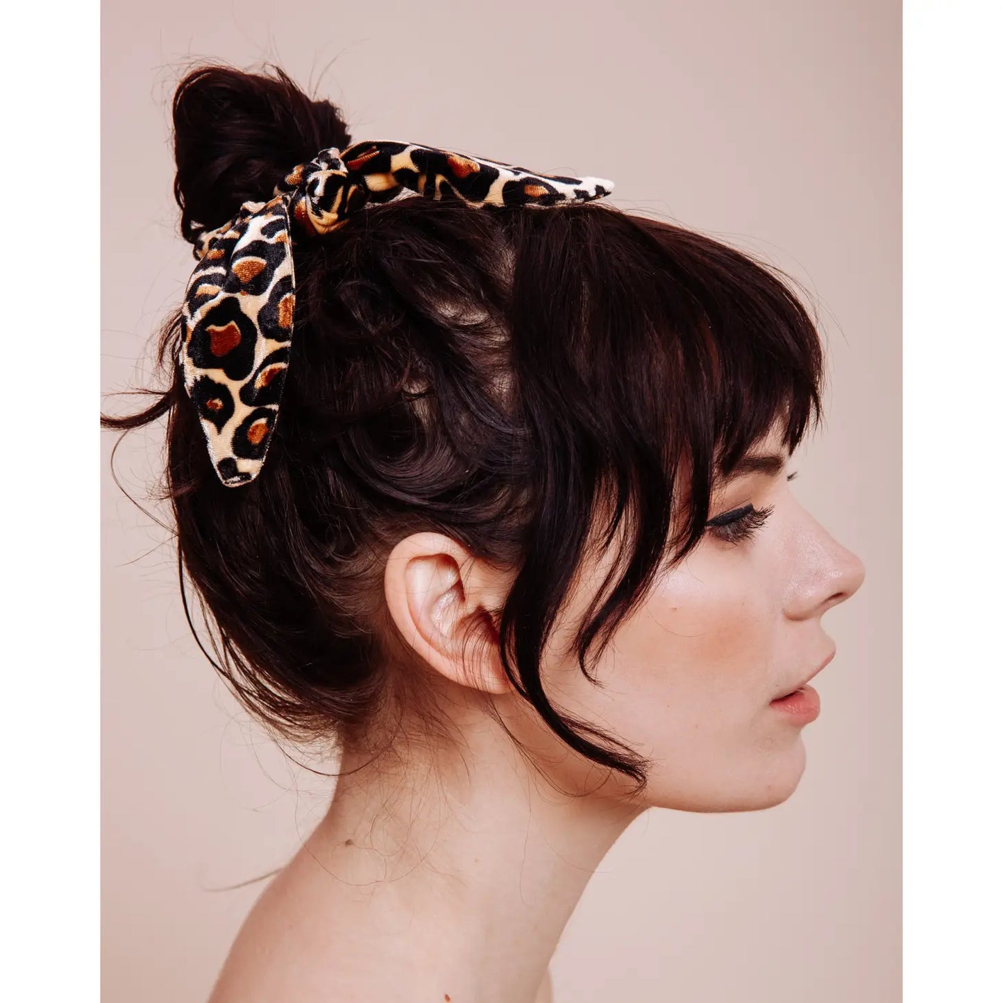 Velvet Scrunchie Hair Tie (Pink, Purple, Gold, Copper, Emerald, Leopard)