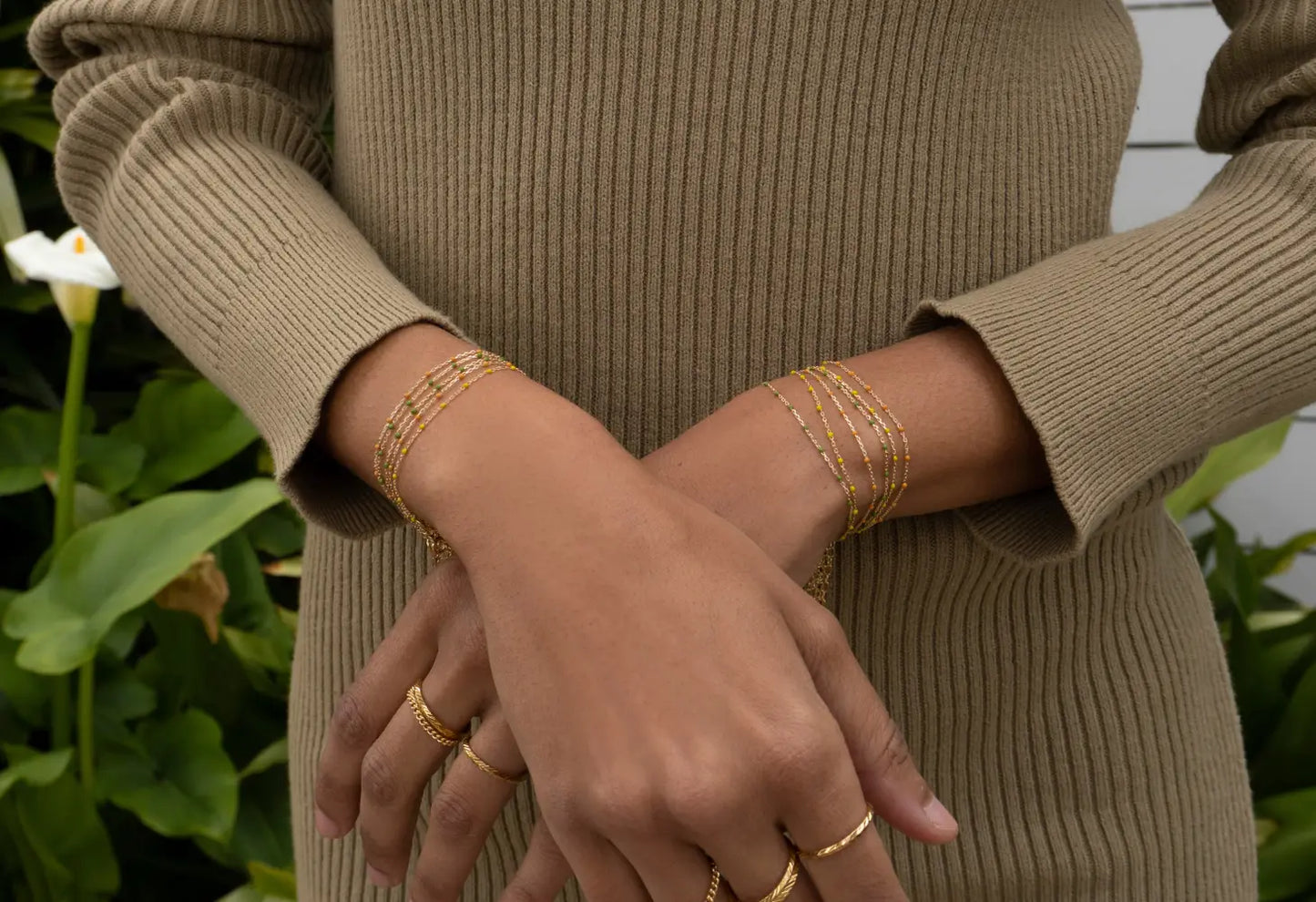 Chartreuse Enamel Bracelet