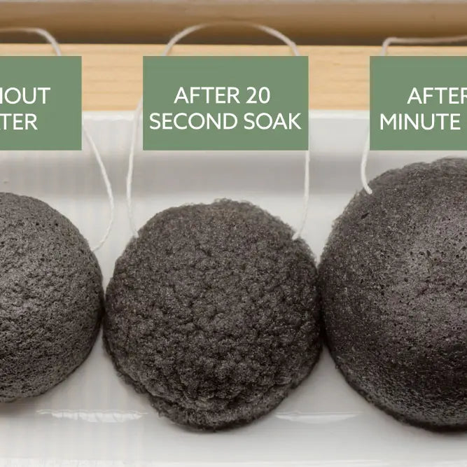 Konjac Charcoal Facial Sponge