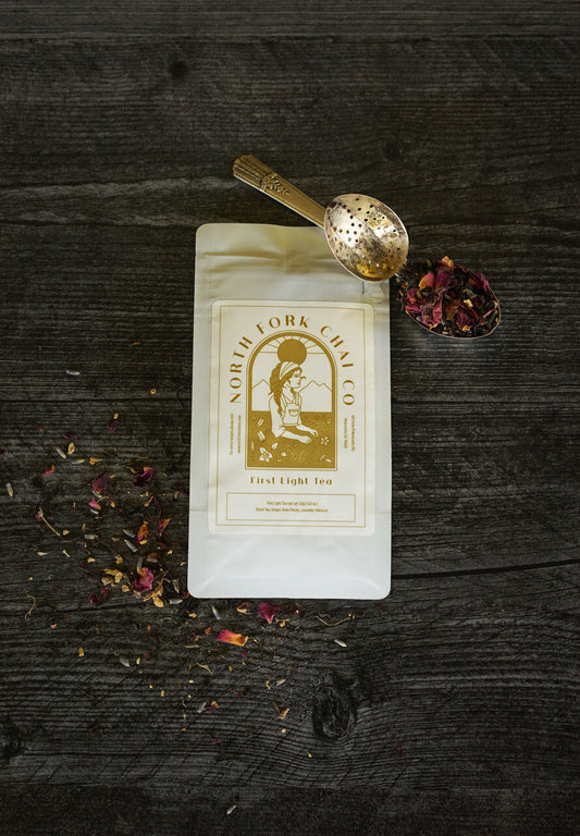 First Light Tea w/ Rose Petals, Lavender, Hibiscus, Ginger