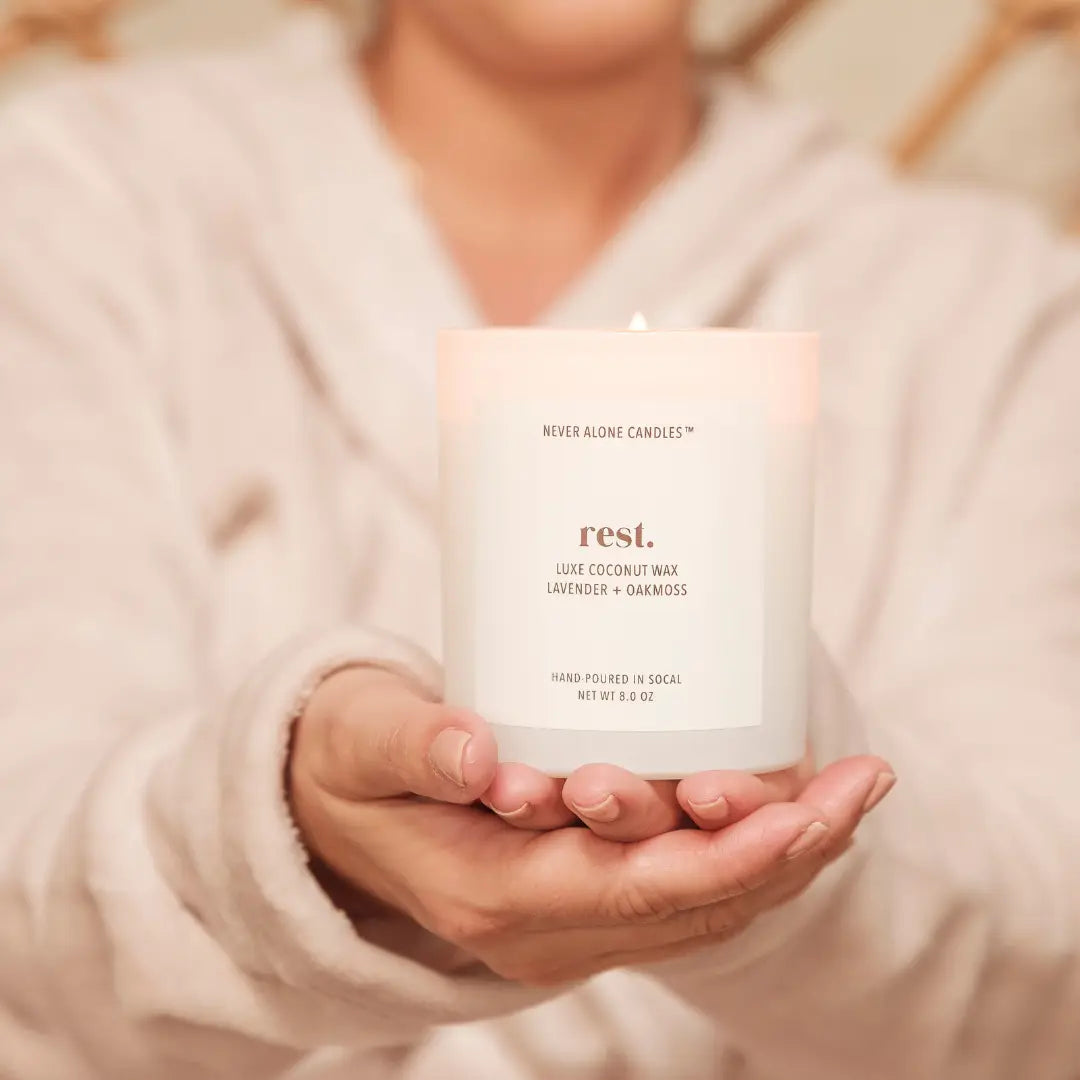 REST Lavender & Oakmoss Coconut Wax Candle