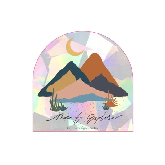 More to Explore Suncatcher Decal by Bobo Designs