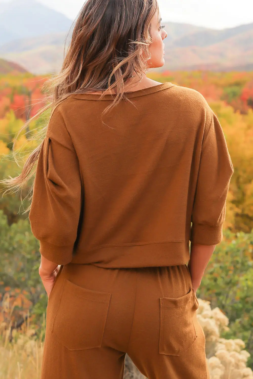 Journey Cotton Sweater TOBACCO