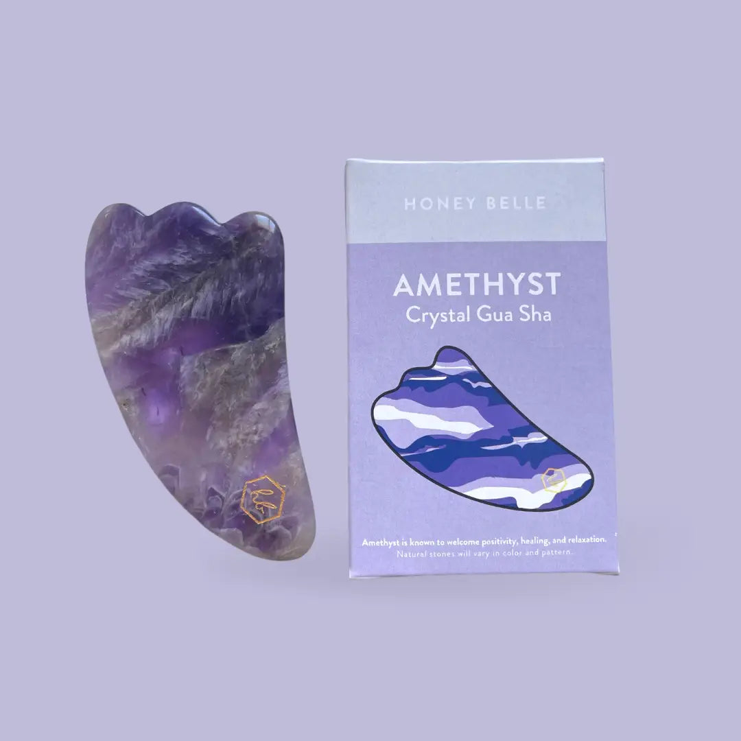 Gua Sha Facial Tool (Amethyst, Rose Quartz, Jade, White Jade)