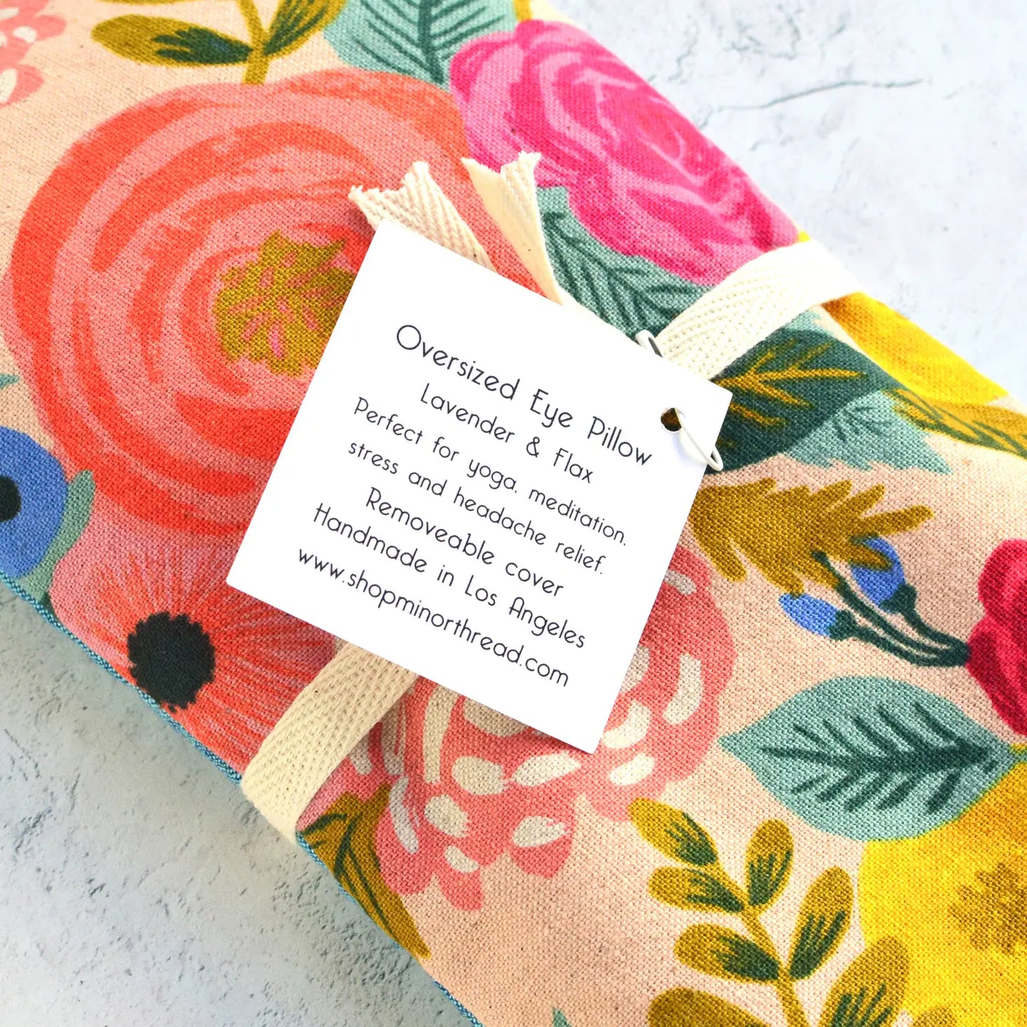 Rose Bouquet Lavender Oversized Eye Pillow