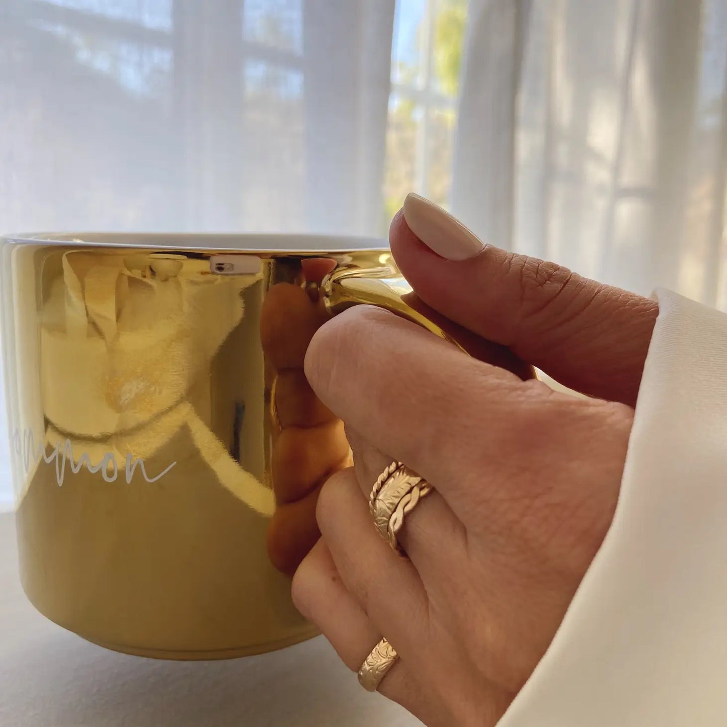 Etched Vintage Floral Ring