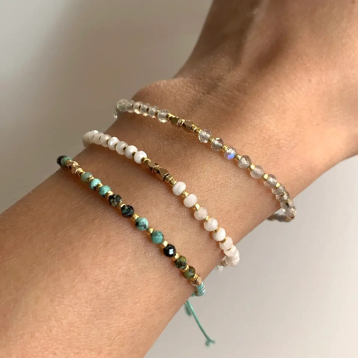 Beaded Gemstone Bracelet (11 options)