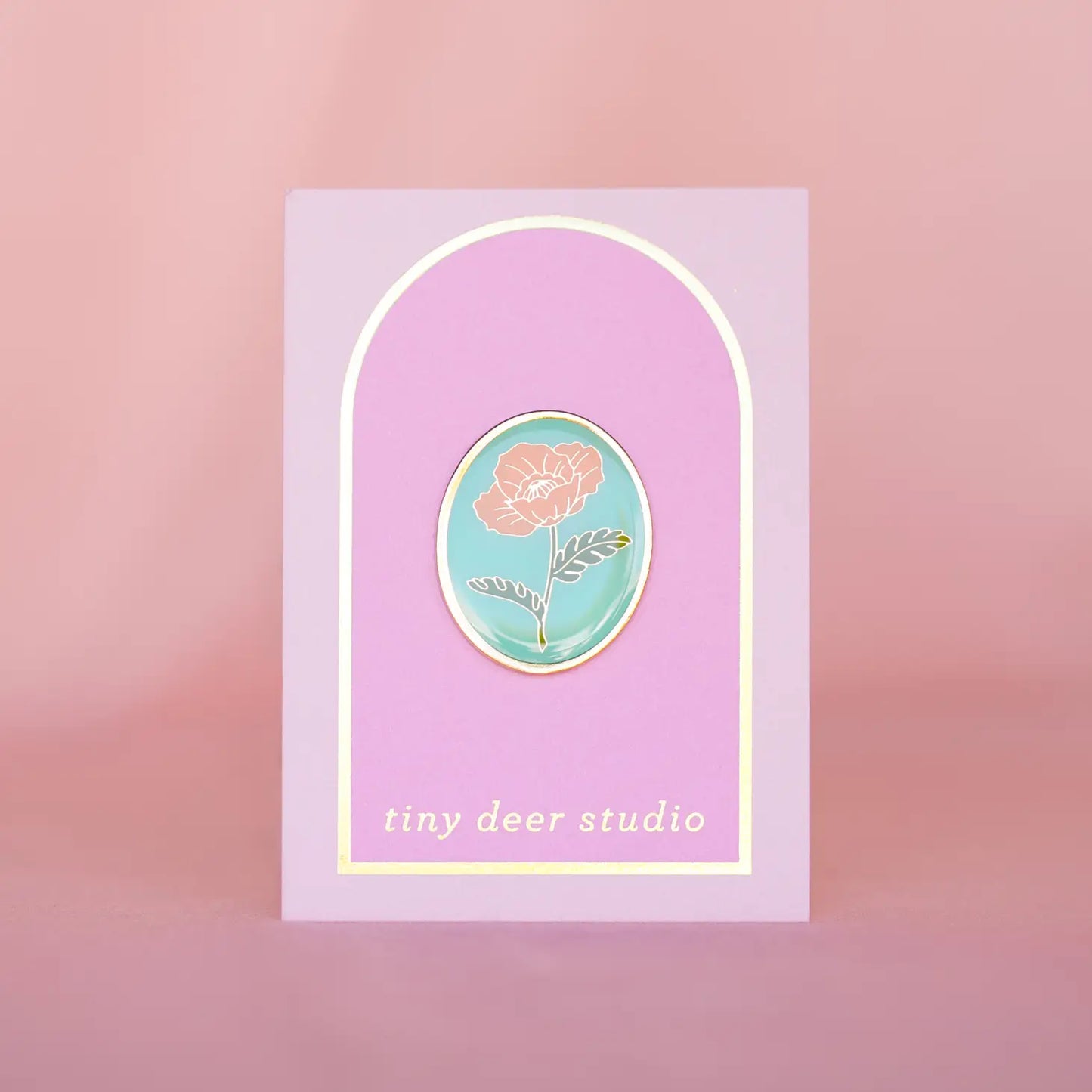 Vintage Poppy Enamel Pin