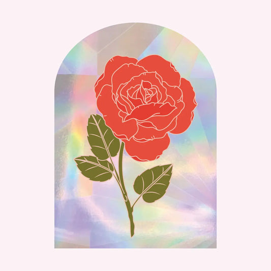 Rose Suncatcher Decal