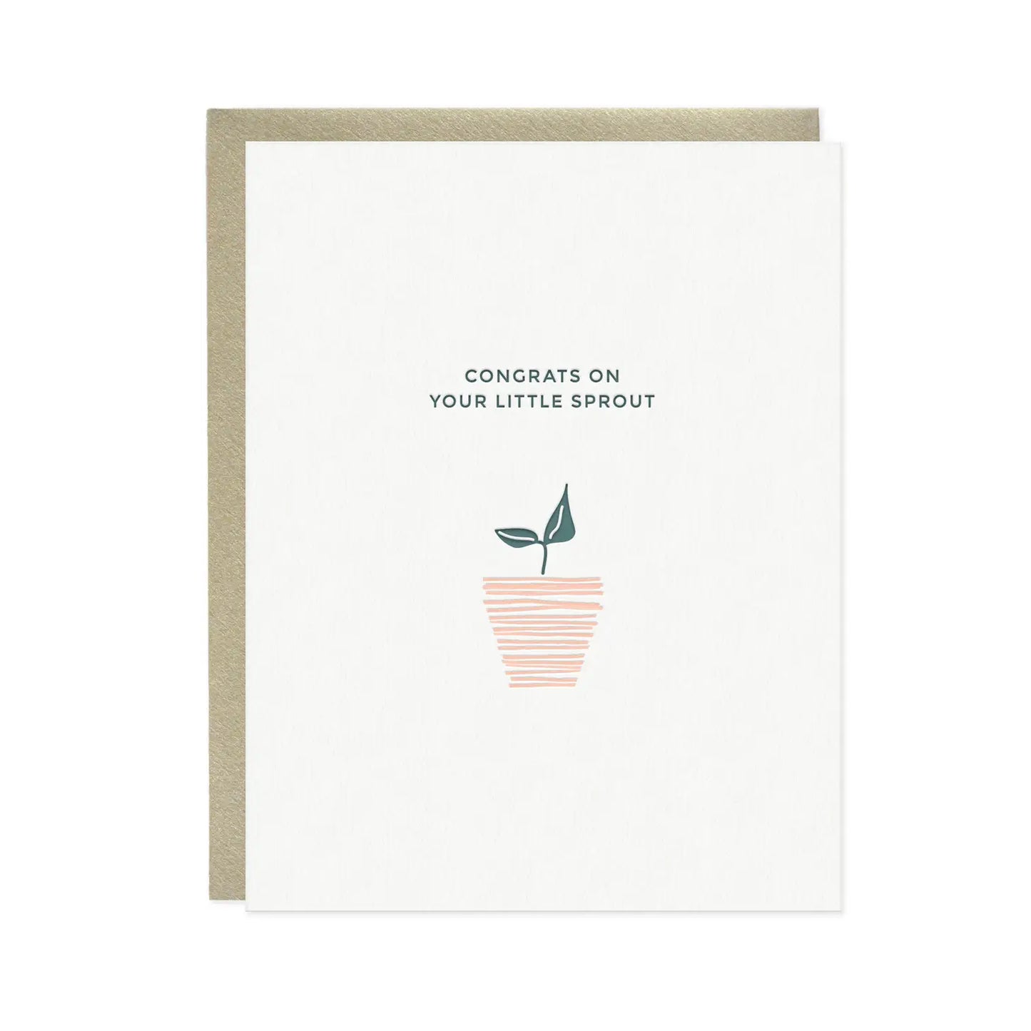 Little Sprout Baby Letterpress Card