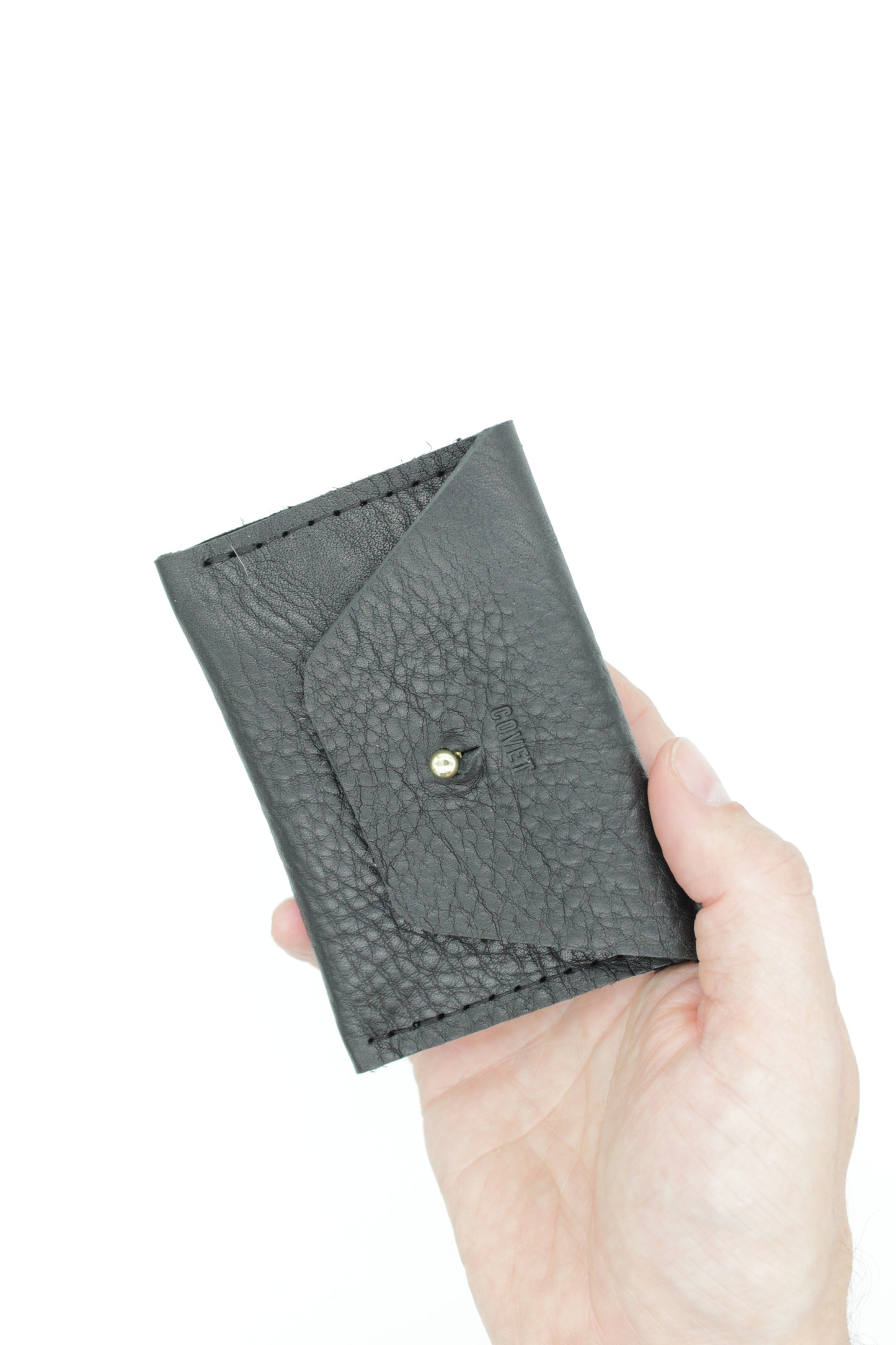 Card Case Wallet (Black, Caramel, Brown)