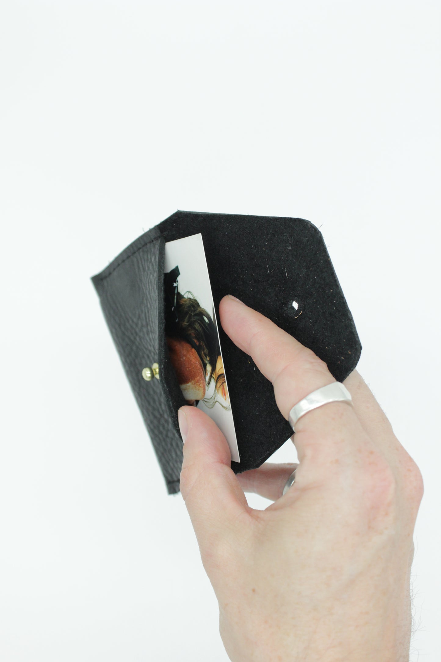 Card Case Wallet (Black, Caramel, Brown)