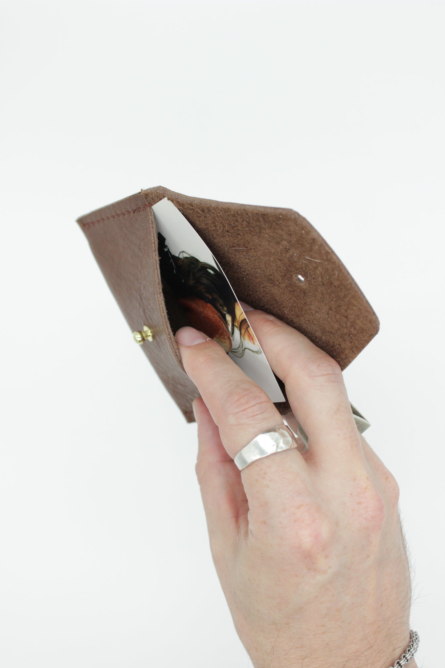 Card Case Wallet (Black, Caramel, Brown)