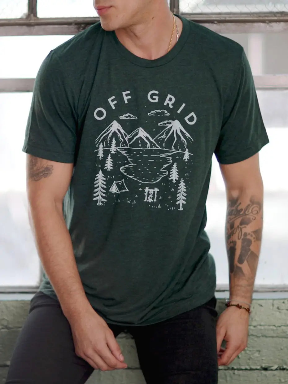 Off Grid Unisex Graphic Tee Shirt