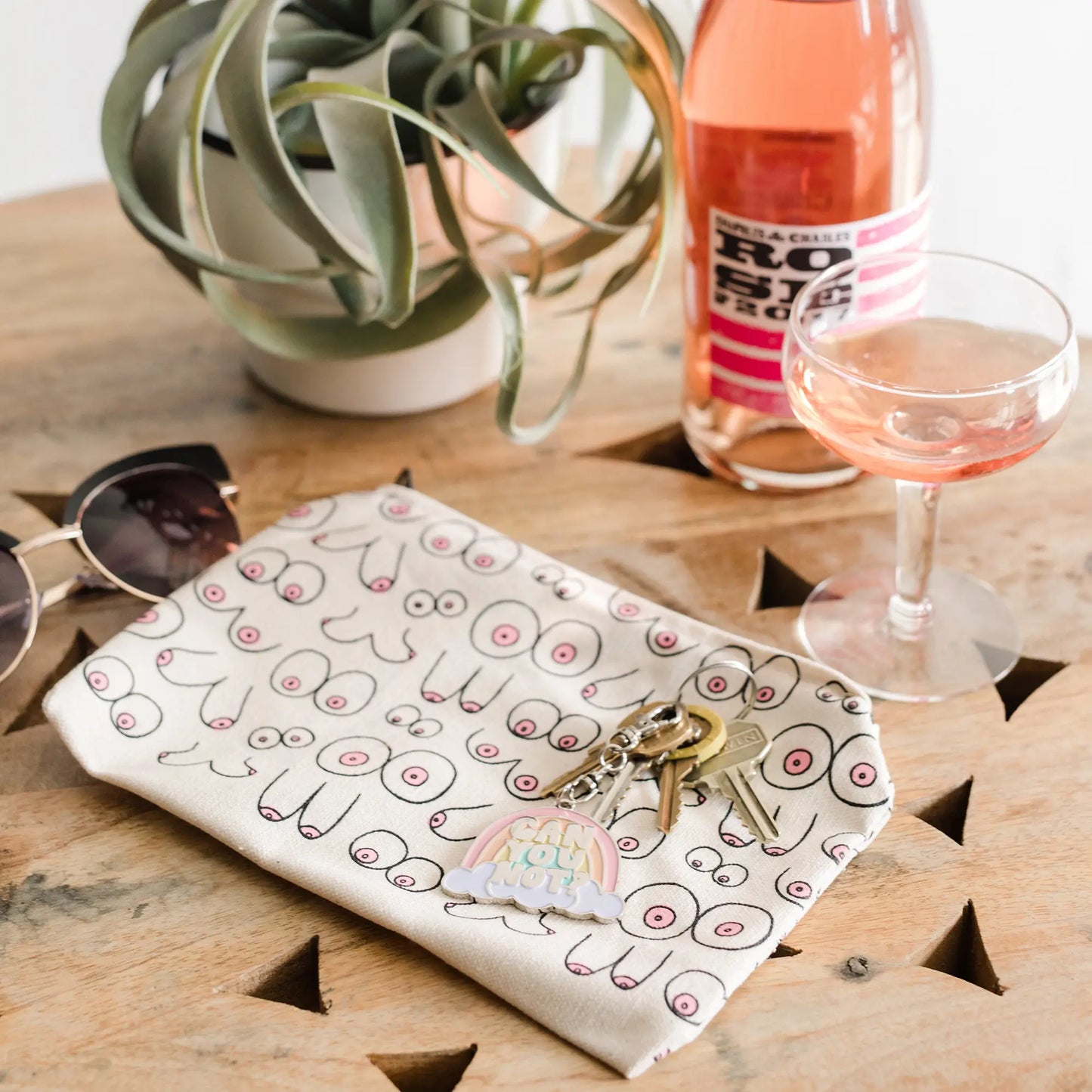 Boobs Cotton Canvas Pouch