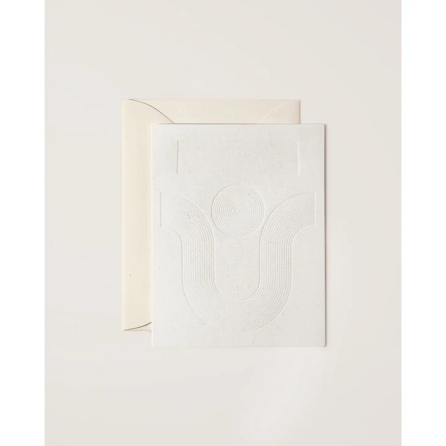 Arc Textured Pressed Card