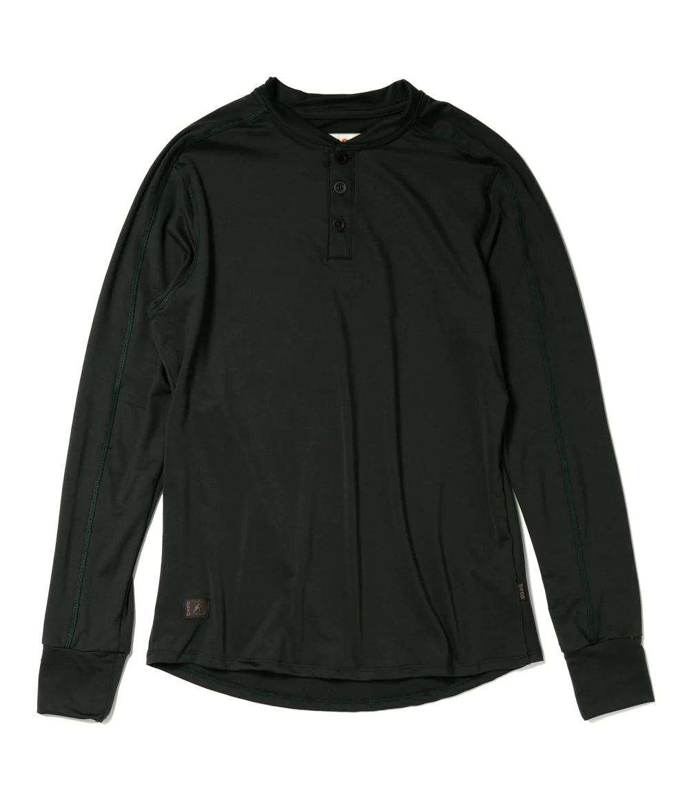 Benton Long Sleeve Henley FOREST