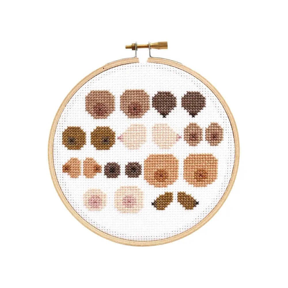 Boob Crew DIY Cross Stitch Embroidery Kit