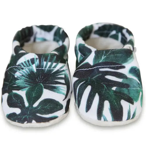 Tropical Plants Organic Cotton Booties
