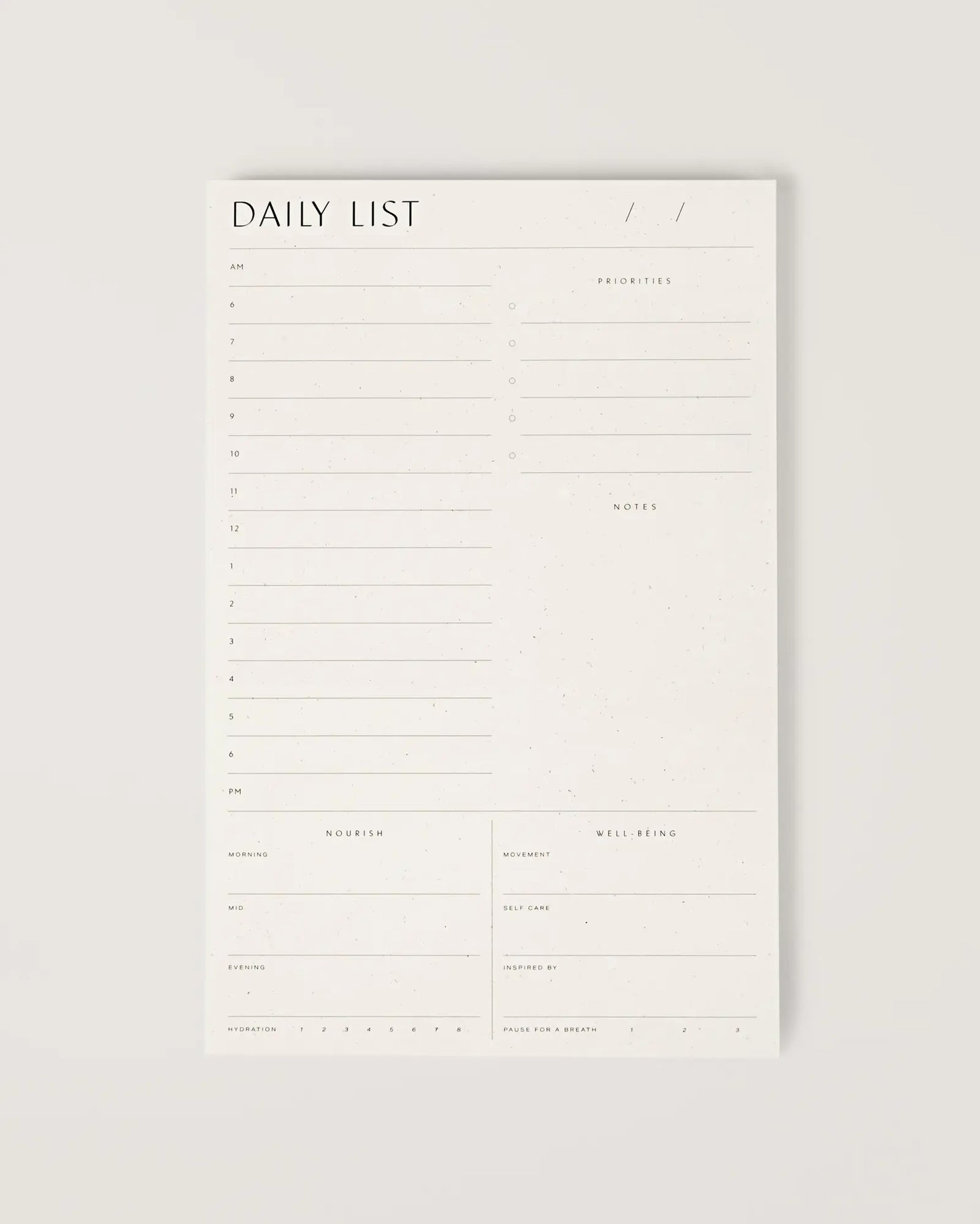 Daily Planner Pad