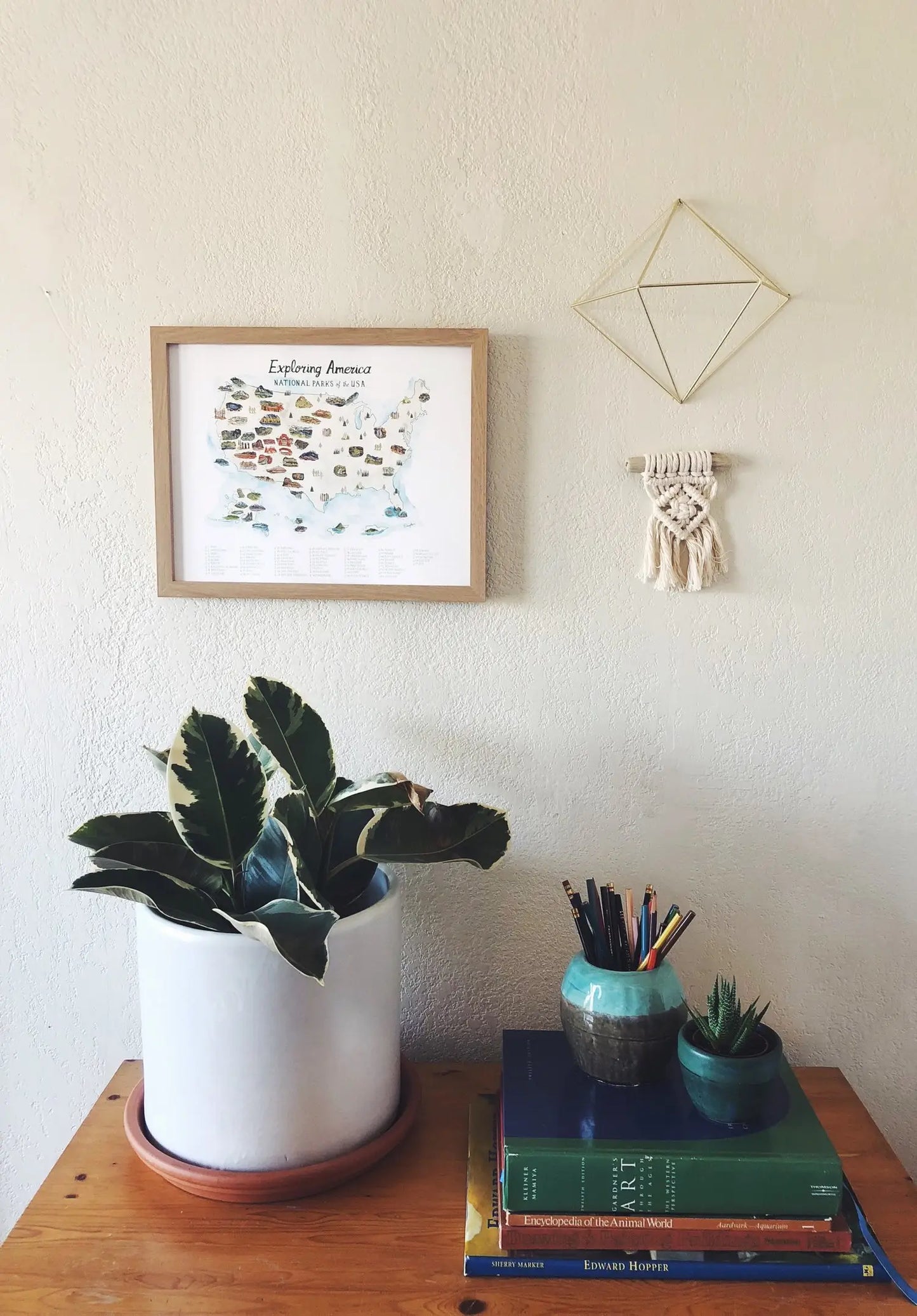 Exploring America National Park Checklist Print