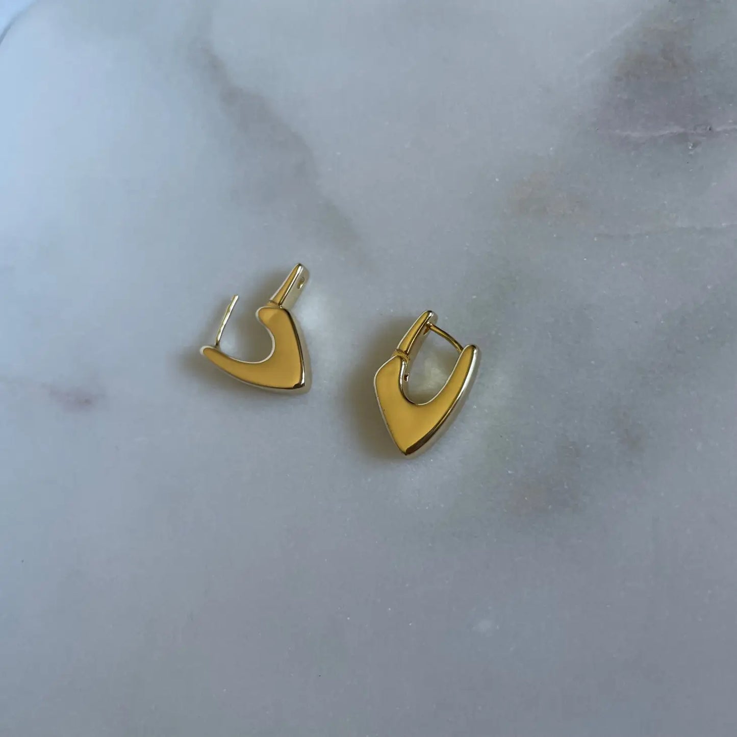 Abstract Modern Hoop Earrings