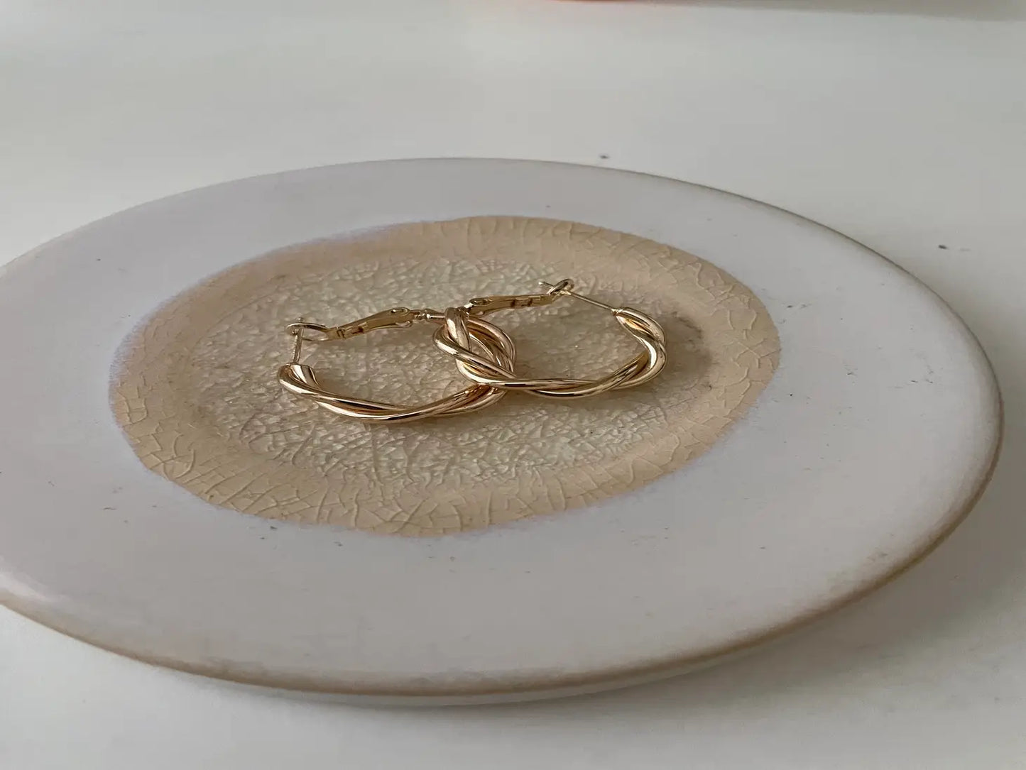 Braided Hinge Hoop Earrings