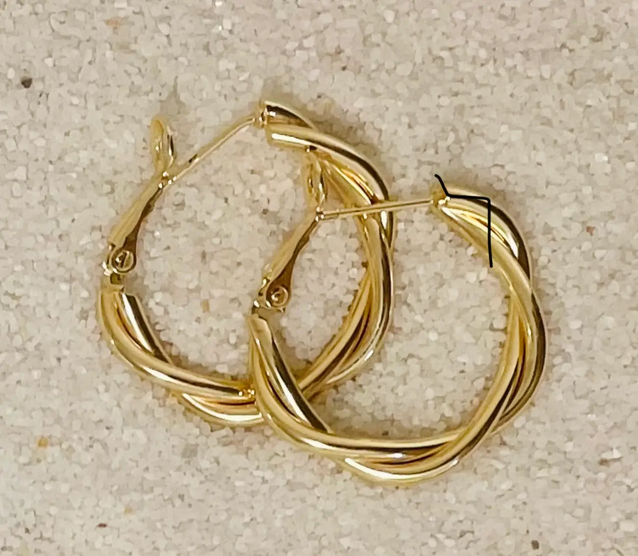 Braided Hinge Hoop Earrings