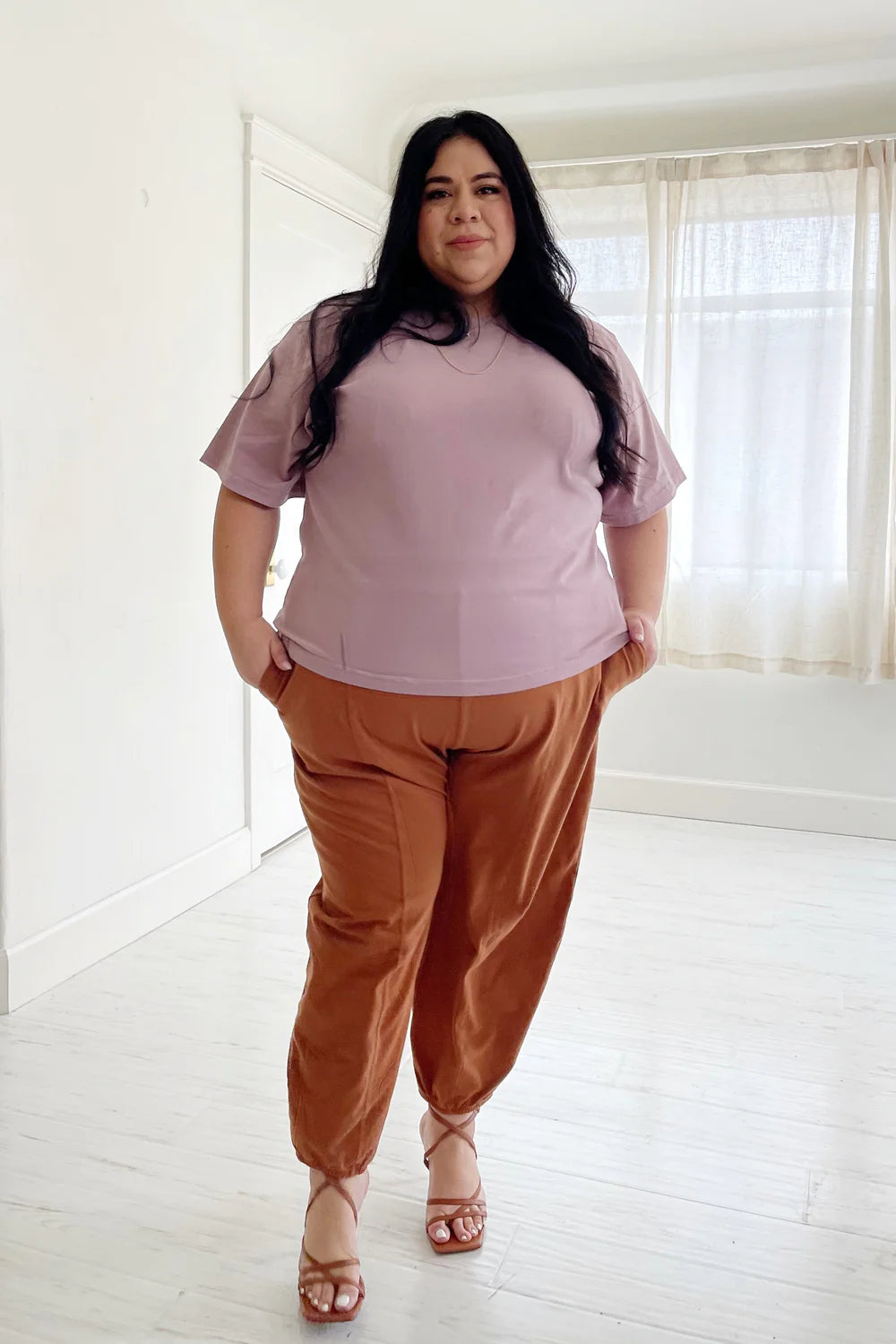 Mien Lantern Organic Cotton Pants SADDLE