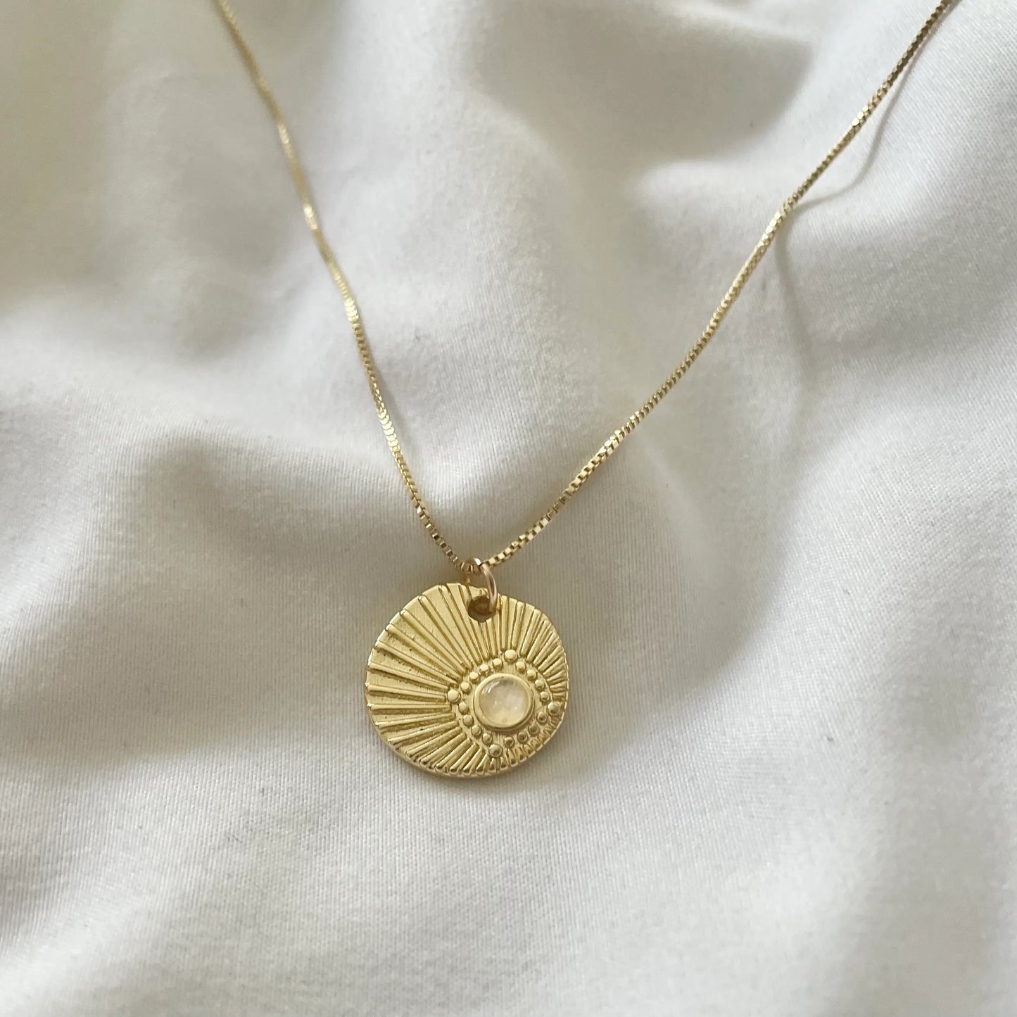 Ray of Light Moonstone Necklace