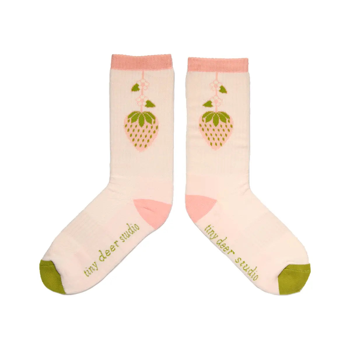 Retro Strawberries Cushioned Socks
