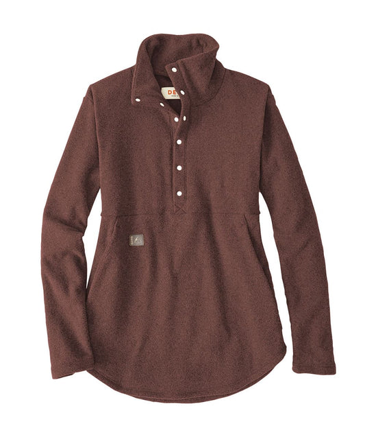 Genevieve Snap Pull Over MOCHA